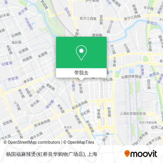 杨国福麻辣烫(虹桥良华购物广场店)地图