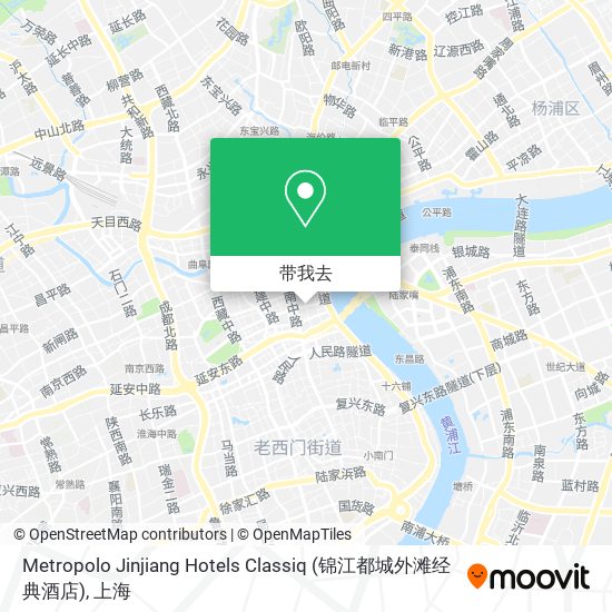 Metropolo Jinjiang Hotels Classiq (锦江都城外滩经典酒店)地图