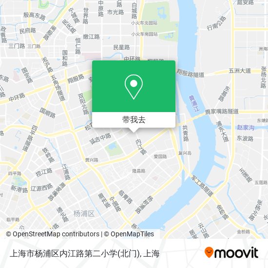 上海市杨浦区内江路第二小学(北门)地图
