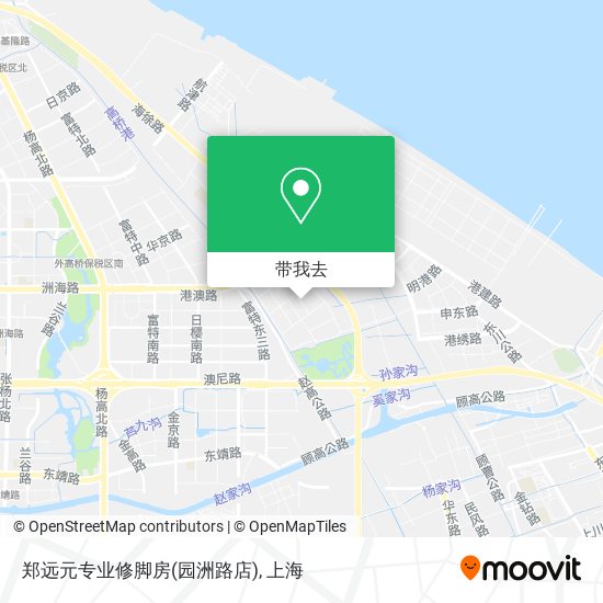 郑远元专业修脚房(园洲路店)地图