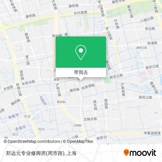 郑远元专业修脚房(周市路)地图