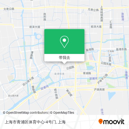 上海市青浦区体育中心-4号门地图