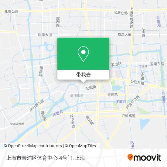 上海市青浦区体育中心-4号门地图