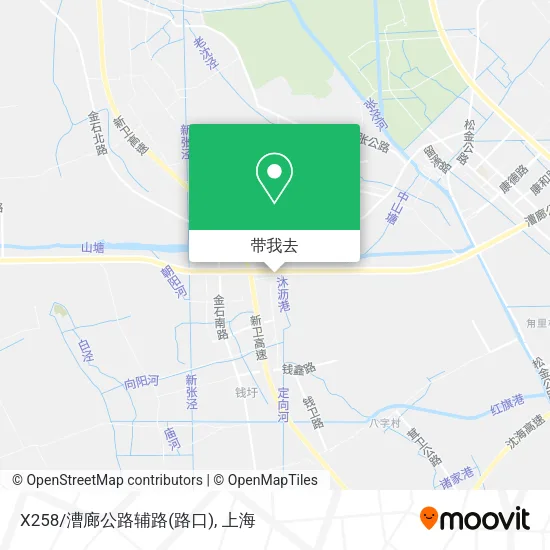 X258/漕廊公路辅路(路口)地图