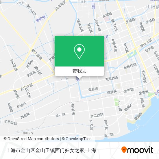 上海市金山区金山卫镇西门妇女之家地图