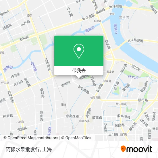 阿振水果批发行地图