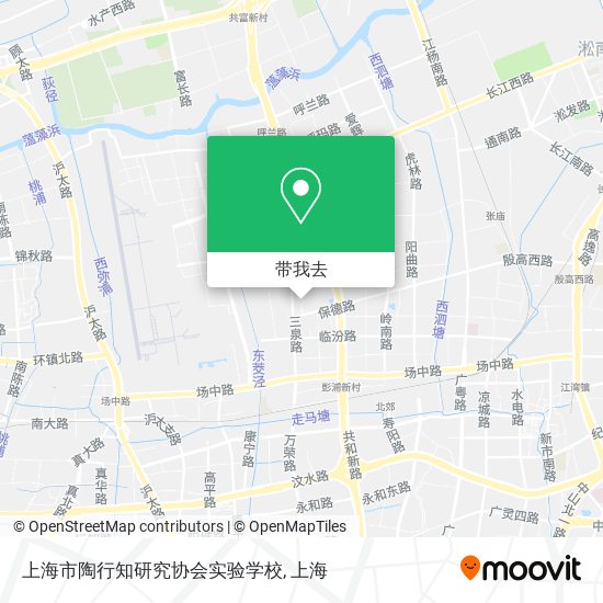 上海市陶行知研究协会实验学校地图