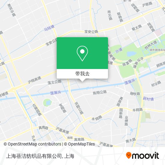 上海蓓洁纺织品有限公司地图