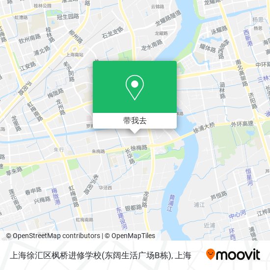 上海徐汇区枫桥进修学校(东阔生活广场B栋)地图
