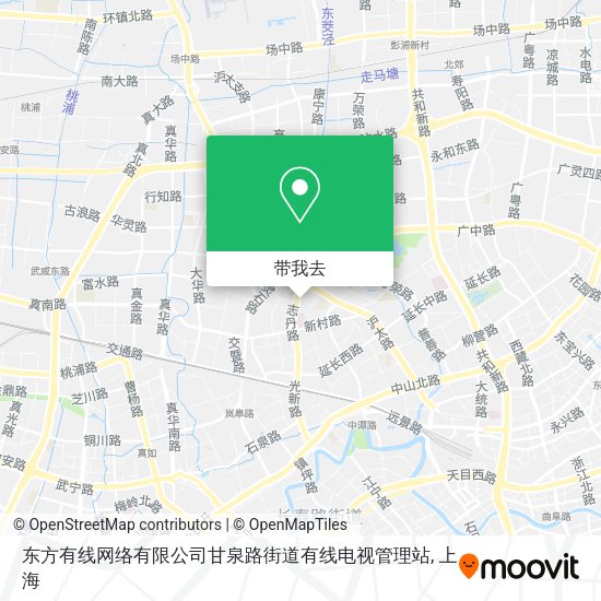东方有线网络有限公司甘泉路街道有线电视管理站地图