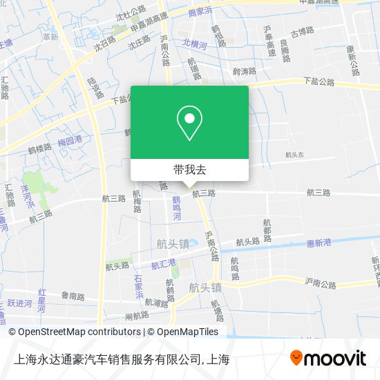 上海永达通豪汽车销售服务有限公司地图