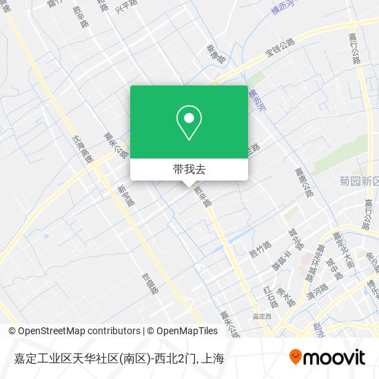 嘉定工业区天华社区(南区)-西北2门地图