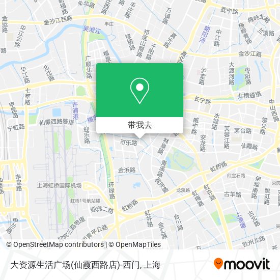 大资源生活广场(仙霞西路店)-西门地图