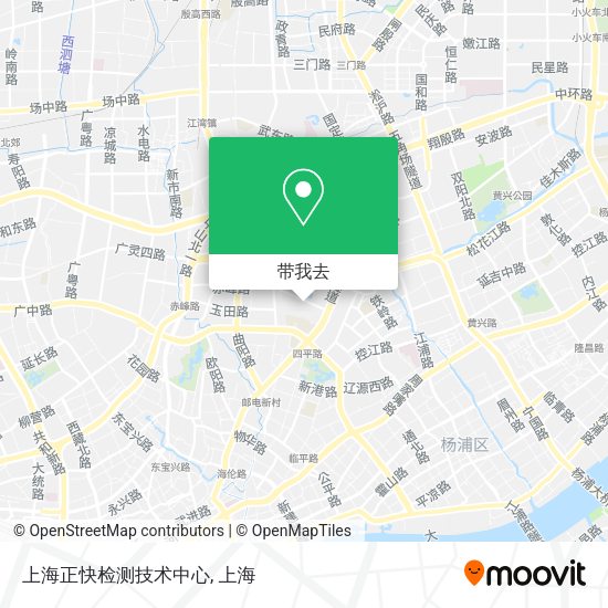 上海正快检测技术中心地图