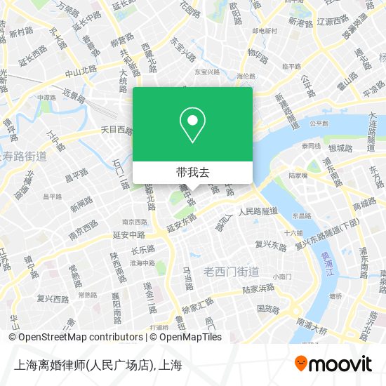 上海离婚律师(人民广场店)地图