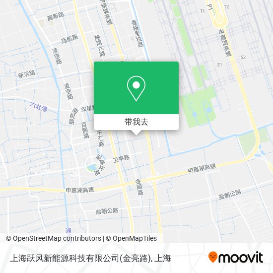 上海跃风新能源科技有限公司(金亮路)地图