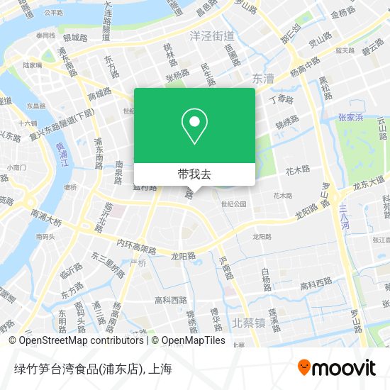 绿竹笋台湾食品(浦东店)地图