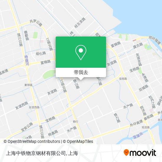上海中铁物京钢材有限公司地图