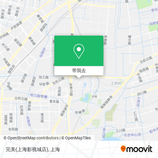 完美(上海影视城店)地图
