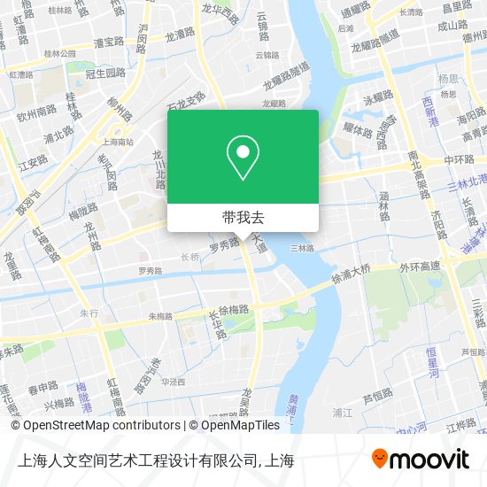 上海人文空间艺术工程设计有限公司地图