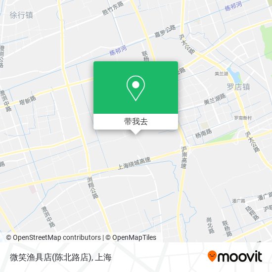 微笑渔具店(陈北路店)地图