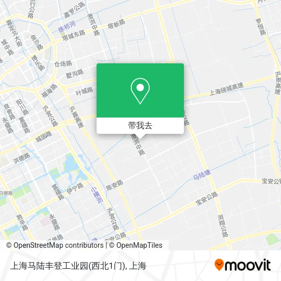 上海马陆丰登工业园(西北1门)地图