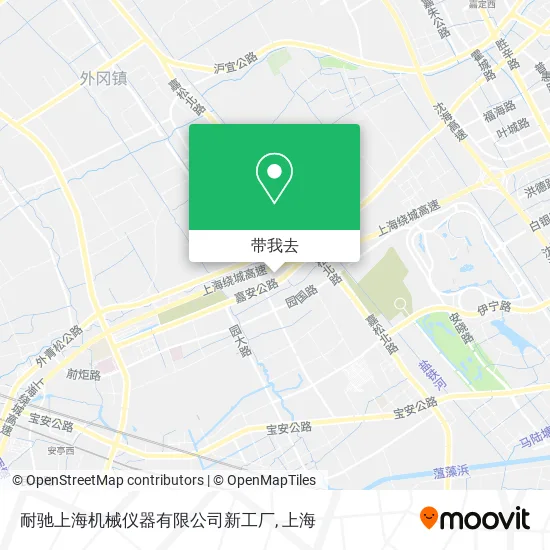 耐驰上海机械仪器有限公司新工厂地图