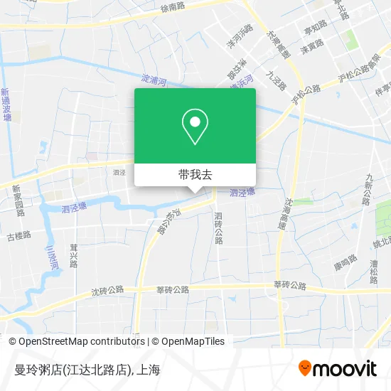 曼玲粥店(江达北路店)地图