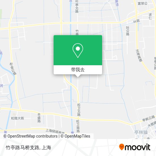 竹亭路马桥支路地图