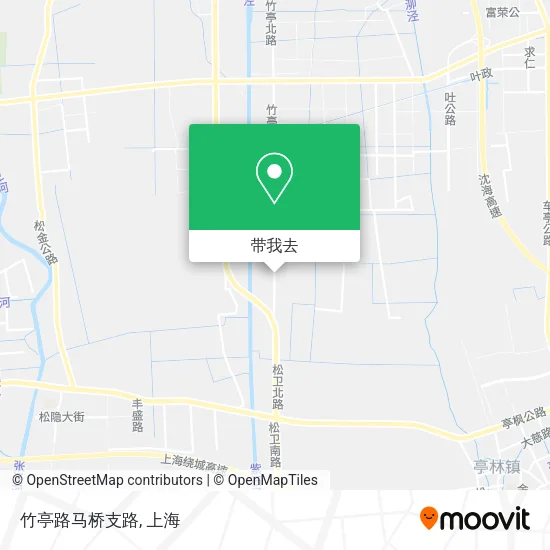 竹亭路马桥支路地图
