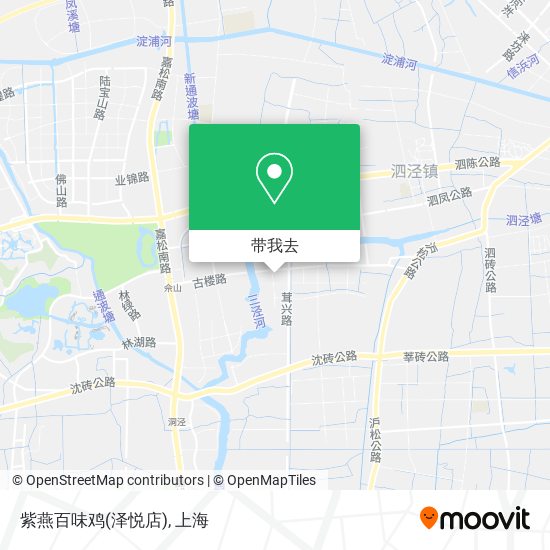 紫燕百味鸡(泽悦店)地图