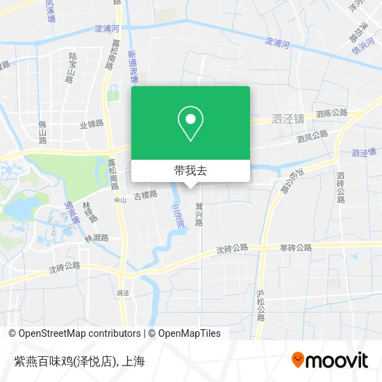 紫燕百味鸡(泽悦店)地图