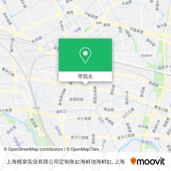 上海檀泉实业有限公司定制鱼缸海鲜池海鲜缸地图