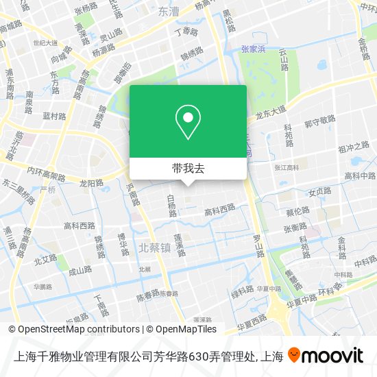 上海千雅物业管理有限公司芳华路630弄管理处地图