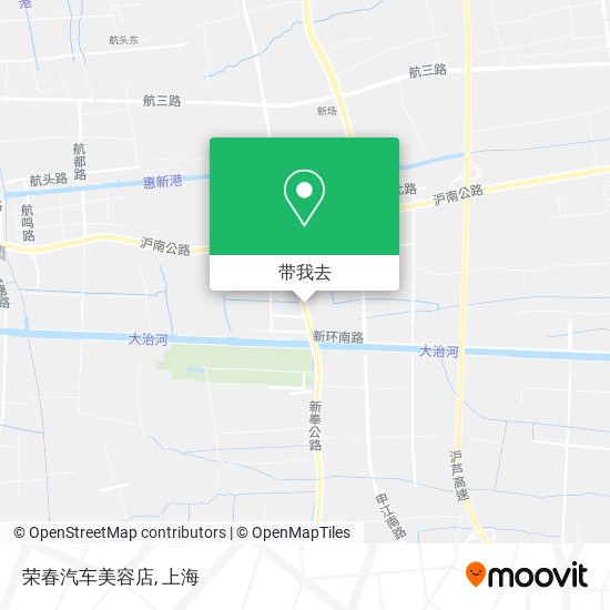 荣春汽车美容店地图