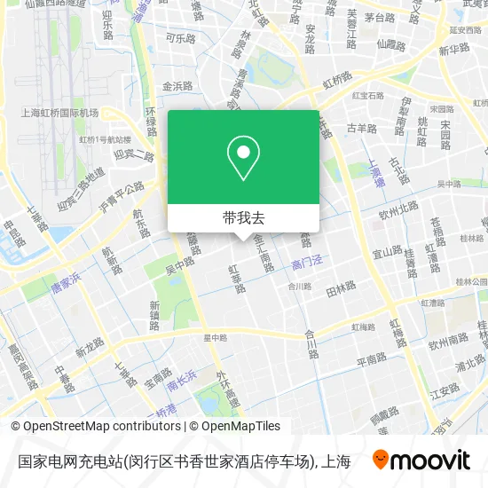 国家电网充电站(闵行区书香世家酒店停车场)地图