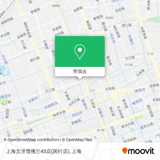 上海文洋雪佛兰4S店(闵行店)地图