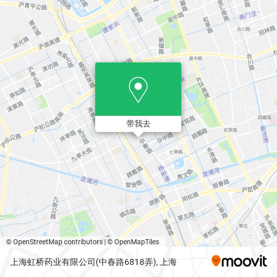 上海虹桥药业有限公司(中春路6818弄)地图
