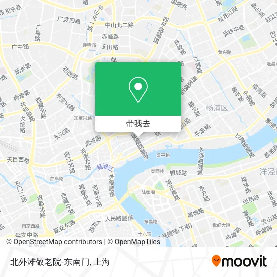 北外滩敬老院-东南门地图
