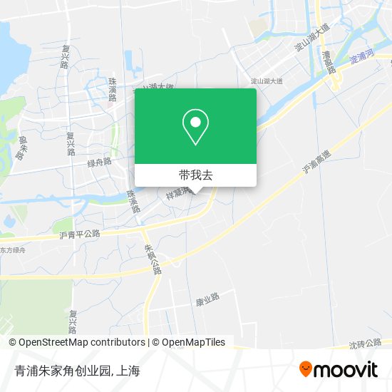 青浦朱家角创业园地图