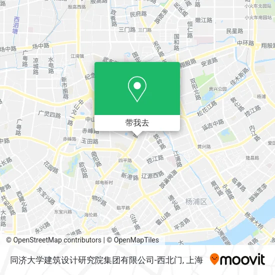 同济大学建筑设计研究院集团有限公司-西北门地图