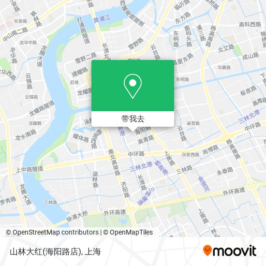 山林大红(海阳路店)地图