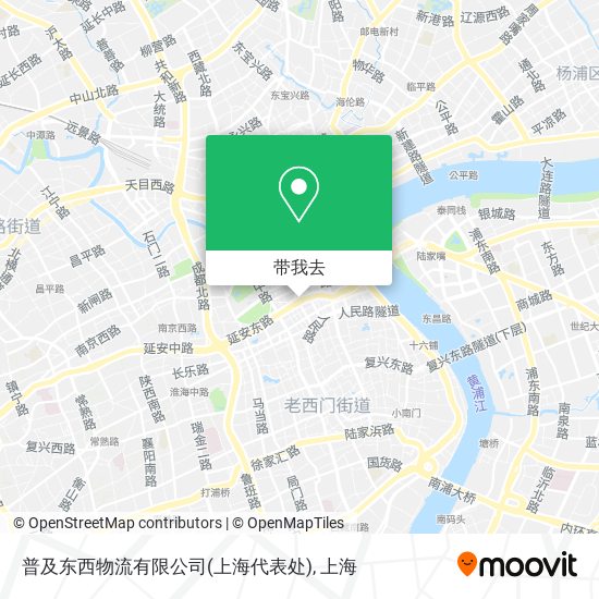 普及东西物流有限公司(上海代表处)地图