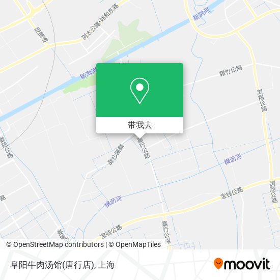 阜阳牛肉汤馆(唐行店)地图