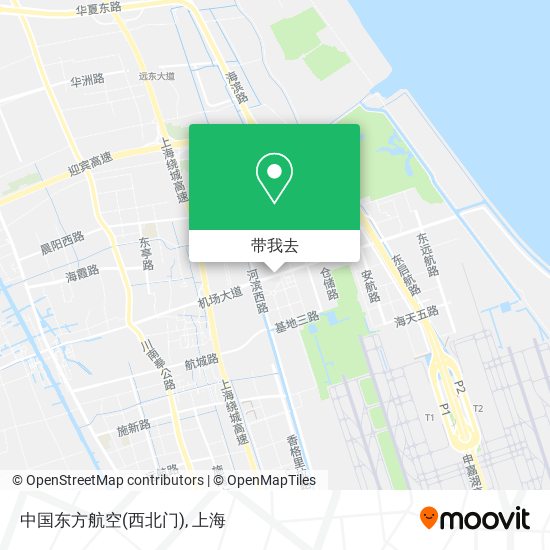 中国东方航空(西北门)地图