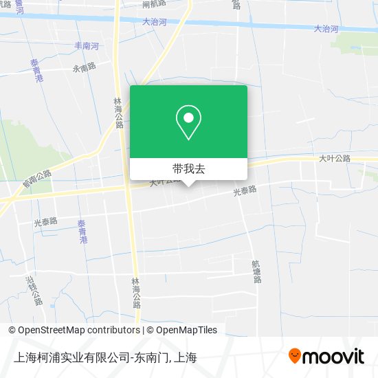 上海柯浦实业有限公司-东南门地图