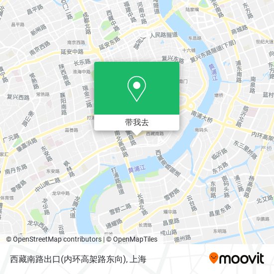 西藏南路出口(内环高架路东向)地图