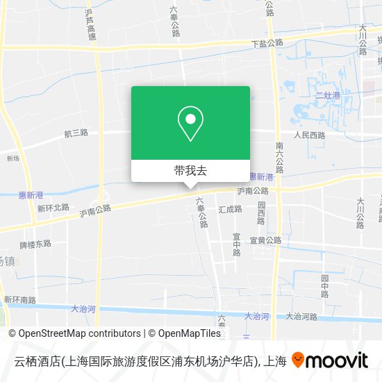 云栖酒店(上海国际旅游度假区浦东机场沪华店)地图