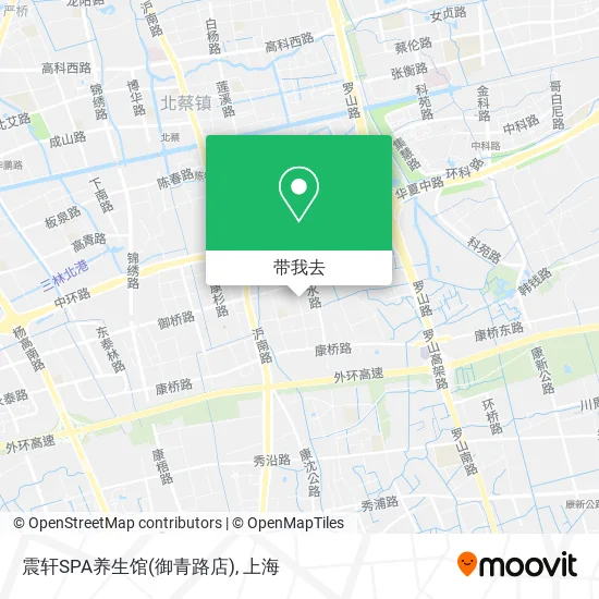 震轩SPA养生馆(御青路店)地图