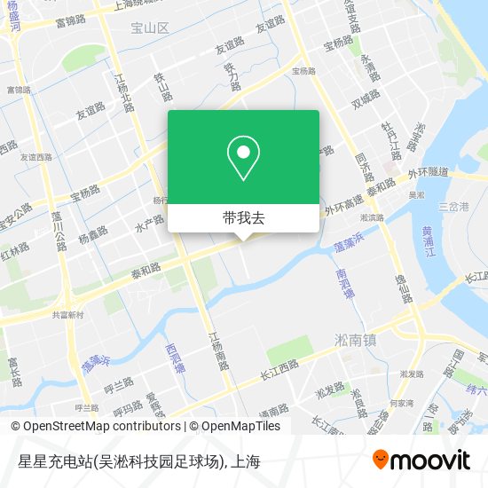 星星充电站(吴淞科技园足球场)地图